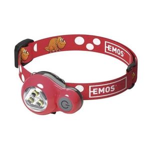 EMOS Detská LED čelovka dino 12lm, 12m, červená P3540/CERVENA vyobraziť