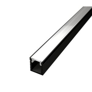 LED Solution Nástenný profil pre LED pásiky SLIM N11 čierny Vyberte variantu a dĺžku: Profil bez difúzora 2m LP601B vyobraziť