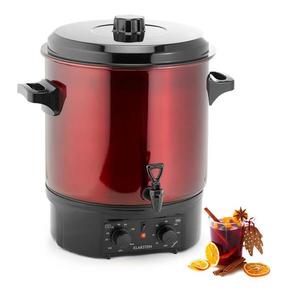 Klarstein Biggie, zavárací hrniec, 27 l, 2000 W, časovač, červený vyobraziť