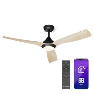 Klarstein Fiji Flow 2 v 1 Smart, stropný ventilátor, Ø 152 cm, LED svetlo, diaľkové ovládanie, ovládanie cez aplikáciu, 2 smery chodu vyobraziť