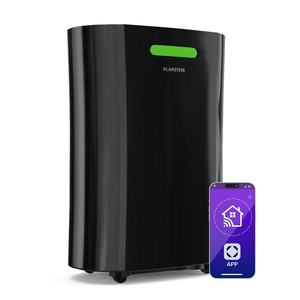 Klarstein AeroDry Smart 12 odvlhčovač vzduchu, 12 l/deň, 18 m², senzor vlhkosti, ovládanie pomocou aplikácie, 135 m³/h vyobraziť
