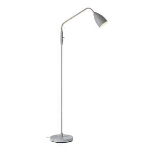 Sivá LED stmievateľná stojacia lampa s kovovým tienidlom (výška 140 cm) Patro – Markslöjd vyobraziť