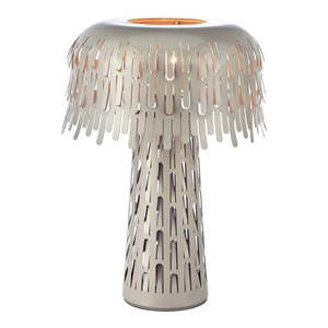Sivobéžová stolová lampa s kovovým tienidlom (výška 38 cm) Verbera – Markslöjd vyobraziť