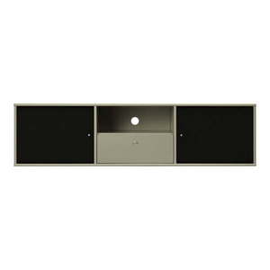 Khaki/čierny TV stolík 161x42x45 cm Mistral – Hammel Furniture vyobraziť