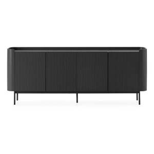 Čierna komoda 200x80x40 cm Willa – MOME vyobraziť