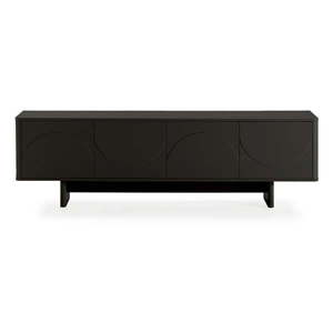 Čierny TV stolík 180x55x40 cm Solei – MOME vyobraziť