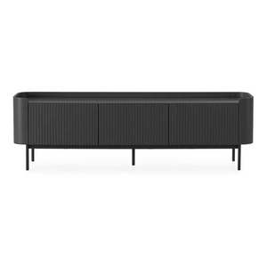 Čierny TV stolík 180x55x40 cm Willa – MOME vyobraziť