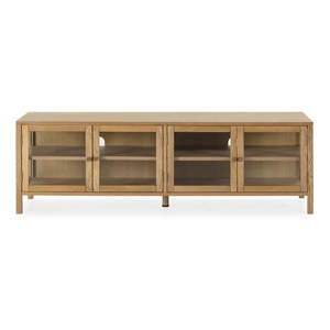 TV stolík v dekore duba v prírodnej farbe 160x50x40 cm Ceci – MOME vyobraziť