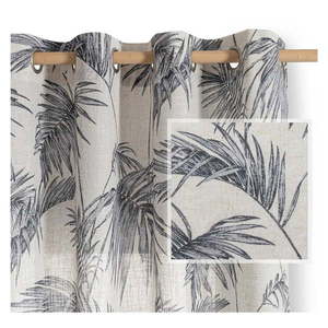 Sivý/krémovobiely záves 135x250 cm Palmera – Restilo vyobraziť