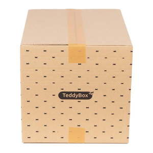 Súprava 2 béžových úložných boxov Compactor Teddy, 42 x 30 cm vyobraziť