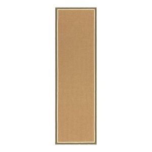Khaki/v prírodnej farbe obojstranný/ručne tkaný jutový behúň 68x240 cm Bordo Herringbone Khaki – Asiatic Carpets vyobraziť
