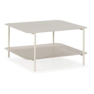 Krémovobiely kovový konferenčný stolík 70x73 cm Beatrix – MOME vyobraziť