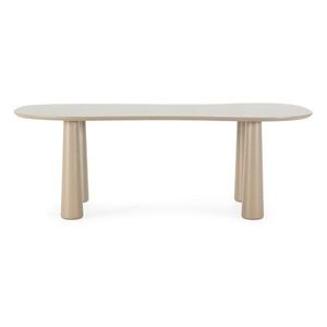Béžový konferenčný stolík s doskou z borovicového dreva 110x220 cm Nahia – MOME vyobraziť