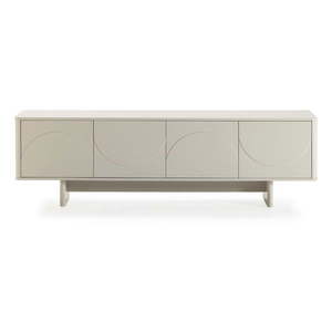 Krémovobiely TV stolík 180x55x40 cm Solei – MOME vyobraziť