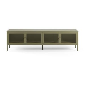 Zelený kovový TV stolík 160x50x35 cm Fayna – Marckeric vyobraziť