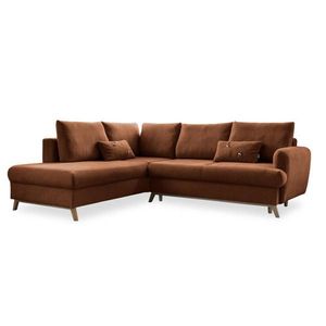 MID.YOU ROHOVÁ SEDACIA SÚPRAVA, textil, terakotová vyobraziť