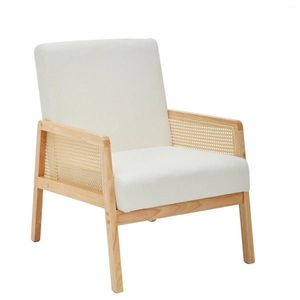Livetastic RATANOVÉ KRESLO, textil, biela vyobraziť