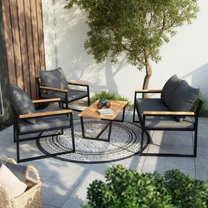 Ambia Garden SÚPRAVA ZÁHRADNÉHO NÁBYTKU drevo, kov, textil vyobraziť