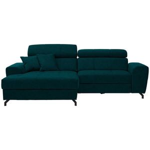 Carryhome ROHOVÁ SEDACIA SÚPRAVA, textil, petrolejová vyobraziť