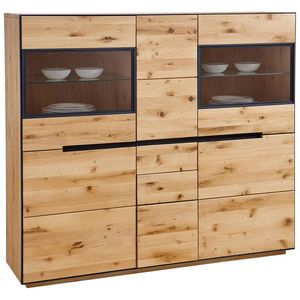 Linea Natura VYSOKÁ KOMODA, divoký dub, farba duba, 155/136/38 cm vyobraziť