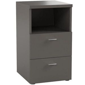 Carryhome NOČNÝ STOLÍK, sivá, 35/62/40 cm vyobraziť