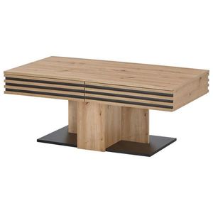 Livetastic KONFERENČNÝ STOLÍK, čierna, dub artisan, kompozitné drevo, 110/60/45 cm vyobraziť