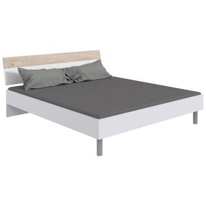 Carryhome POSTEĽ, 180/200 cm, biela, farba duba, hikória vyobraziť