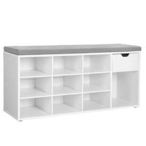 Boxxx LAVICA NA TOPÁNKY, sivá, biela, 104/48/30 cm vyobraziť
