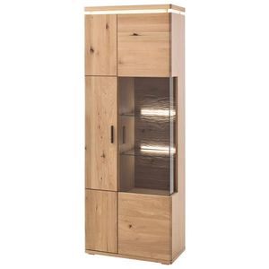 Linea Natura KOMBINÁCIA VITRÍN, trámový dub, dub bianco, 75/204/37 cm vyobraziť