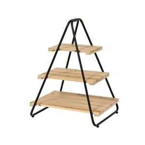 STÔL NA KVETY, jedľa, hnedá, čierna vyobraziť