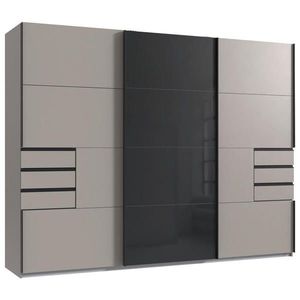 Carryhome SKRIŇA S POS. DVER. – HOR.VED, grafitová, čierna, Sahara, 270/208/64 cm vyobraziť