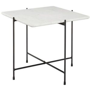 Livetastic KONFERENČNÝ STOLÍK, čierna, biela, kov, kameň, 50/50/45 cm vyobraziť