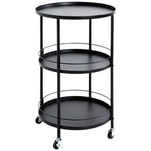 Lomoco SERVÍROVACÍ VOZÍK, čierna, 45/75 cm vyobraziť