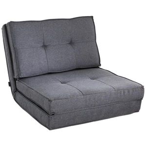MID.YOU ROZKLADACIE KRESLO, textil, sivá vyobraziť