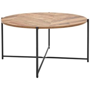 MID.YOU KONFERENČNÝ STOLÍK, prírodná farba, čierna, kov, kompozitné drevo, 83/83/40 cm vyobraziť
