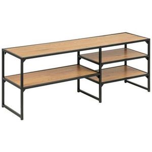TV DIEL, čierna, divoký dub, 120/46/33 cm vyobraziť