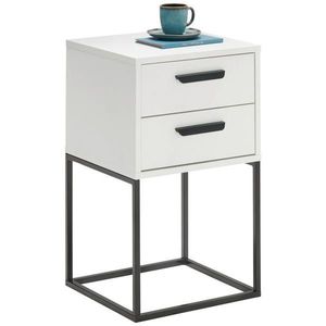 Carryhome NOČNÝ STOLÍK, čierna, biela, 40/65/38, 5 cm vyobraziť