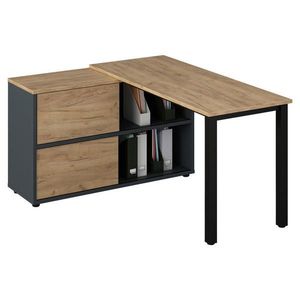 Voleo ROHOVÝ PÍSACÍ STÔL, 145/76/120 cm vyobraziť