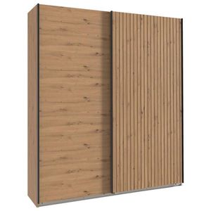 MID.YOU SKRIŇA S POS. DVER. – HOR.VED, dub artisan, 200/216/65 cm vyobraziť