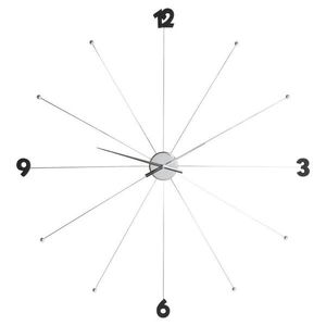 Kare-Design NÁSTENNÉ HODINY, čierna, chrómová, 100/100/6 cm vyobraziť