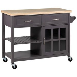 Livetastic SERVÍROVACÍ VOZÍK, sivá, prírodná farba, 117/86/48 cm vyobraziť