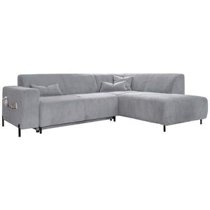 MID.YOU ROHOVÁ SEDACIA SÚPRAVA, textil, svetlosivá vyobraziť