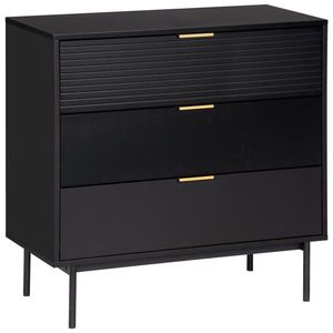 Livetastic KOMODA, čierna, zlatá, 80/80/40 cm vyobraziť