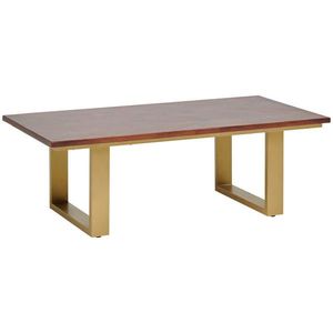 MID.YOU KONFERENČNÝ STOLÍK, zlatá, farba vlašského orecha, drevo, kov, 120/40/60 cm vyobraziť
