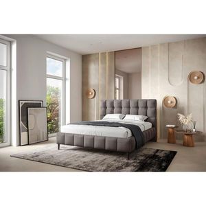 MID.YOU ČALÚNENÁ POSTEĽ, 180/200 cm, bahenná hnedá vyobraziť