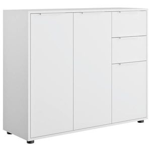 Carryhome KOMODA, biela s vysokým leskom, 106, 7/87/35, 3 cm vyobraziť
