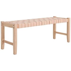 Livetastic LAVICA, drevo, koža, 120/45/40 cm vyobraziť
