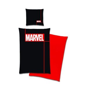 Marvel POSTEĽNÁ BIELIZEŇ PRE MLÁDEŽ, renforcé, červená, čierna, biela, 155/220 cm vyobraziť