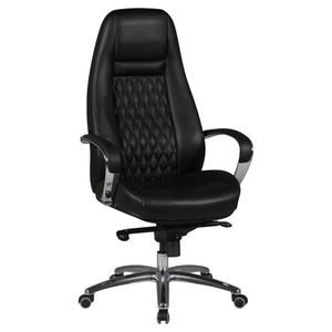 MID.YOU KANCELÁRSKE KRESLO, kožený vzhľad, čierna vyobraziť