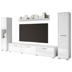 MID.YOU OBÝVACIA STENA, biela, biela s vysokým leskom vyobraziť